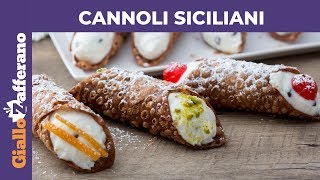 CANNOLI SICILIANI RICETTA ORIGINALE [upl. by Aihsenal325]