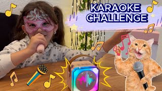 MASKELİ KIZ KARAOKE CHALLENGE YAPIYORUZ HADİ GELİN EN İYİ KİM SÖYLEMİŞ [upl. by Berkly309]