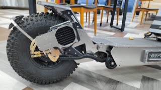 Electric Scooter WEPED Dark Knight Liquid Cooling System Final Version  Top Speed 1258km 78 MPH [upl. by Jodee201]