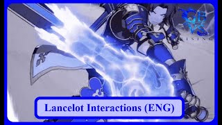 Granblue Fantasy Versus Rising Lancelot Interactions English [upl. by Dee805]