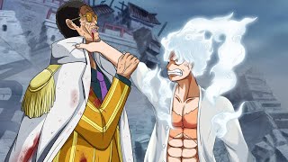 Luffy Gear 5 vs Kizaru Golden monkey Kizaru kneel before Luffys new Haki  One Piece Film Red [upl. by Tisha]