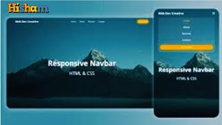 How to Create a Responsive Navbar with HTML CSS  StepbyStep Tutorial  Responsive Navigation Bar [upl. by Ecienahs]