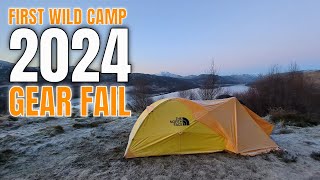 319 First Wild Camp of 2024  Gear FAIL AGAIN  The North Face Assault 2 AMK Futurelight [upl. by Frannie]