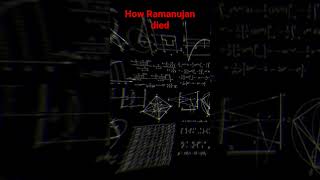 How Ramanujan died  ramanujan shorts [upl. by Elletsirhc379]