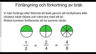 Matematik 1b Bråkräkning [upl. by Formica]