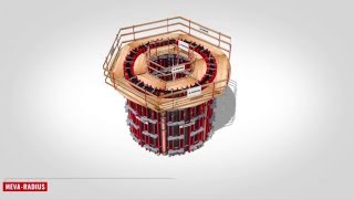 MEVA Radius de ronde systeembekisting [upl. by Xxam]