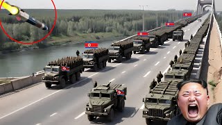 1 hour ago Ukrainian BGM 71 TOW Missiles Destroy Hundreds of North Korean Ammunition Truck Convoys [upl. by Akenom]