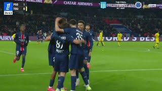 Amazing 🔥 João Neves Goal PSG Vs Toulouse 10 All Goals Analysis amp Extended Highlights [upl. by Aidnyc202]