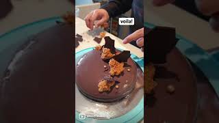 Ube Entremet Cake  Part 3 Glazing and Decorating [upl. by Yornek108]