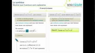 Maths Terminale S  Montrer que 4 points sont coplanaires  la synthèse [upl. by Ajtak]