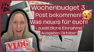 SPAREN Wochenabschluss 3 Oktoberbudget 🥳 PAKET amp NEU für EUCH umschlagmethode budgetplanung vlog [upl. by Walton]