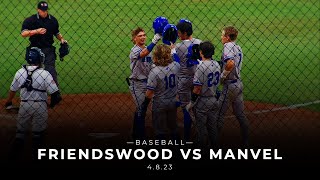 Friendswood vs Manvel Baseball 4823 [upl. by Rebmaed]