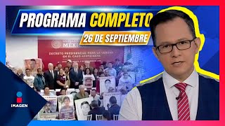 Noticias con Francisco Zea  Programa completo 26 de septiembre de 2024 [upl. by Henrietta]