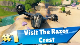 Visit The Razor Crest The Mandalorian Razor Crest Location Fortnite [upl. by Landon642]