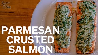 Parmesan Crusted Salmon on the Pellet Grill [upl. by Nedyarb]