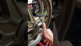 Difference between OEM Wheel Nuts and Titanium Wheel Nuts [upl. by Skylar925]