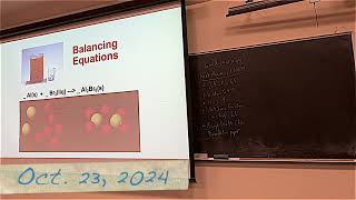 102324 Chemistry 221 Video Lecture [upl. by Woodring]