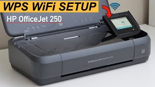 HP OfficeJet 250 Printer WPS Setup Wireless Setup Using WPS Push Button Method [upl. by Stanwood]