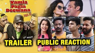 Yamla Pagla Deewana Phir Se Trailer  PUBLIC REACTION  Dharmendra Bobby Sunny Deol Salman Khan [upl. by Dnalyar]