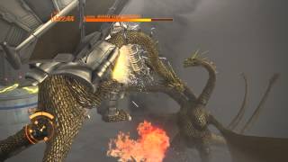 King of Kaiju Run Godzilla PS4  Mecha King Ghidorah [upl. by Rehsu]