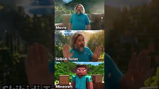 Minecraft Movie vs Skibidi Toilet vs Animation Version 😱 shorts [upl. by Ciapha]