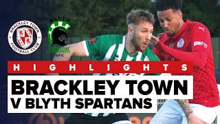 HIGHLIGHTS Brackley Town 11  Blyth Spartans  Saturday 11th November [upl. by Kissel]