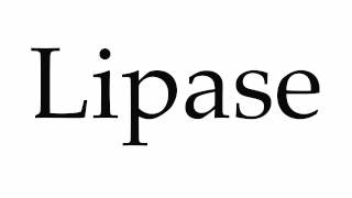 How to Pronounce Lipase [upl. by Noonan209]