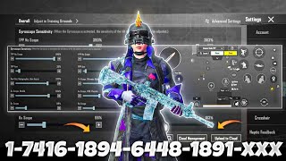 NEW UPDATE 35🔥BEST SENSITIVITY CODE  CONTROL SETTINGS PUBG MOBILE BGMI [upl. by Catriona902]