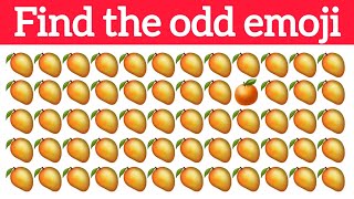 Find the ODD one out  Easy Medium Hard  Emoji quiz  Quiz game  Spot the different emoji [upl. by Nymzaj]