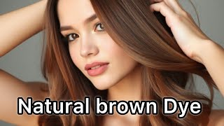 Natural brown dyeing covers gray hair from the first use lengthening growth hair hair care [upl. by Wichern]