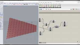 hyperbolic paraboloid via grasshopper [upl. by Tamer]