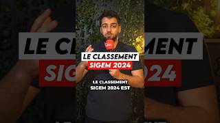 Le classement sigem 2024 est sorti  concours prepa sigem [upl. by Salisbarry]