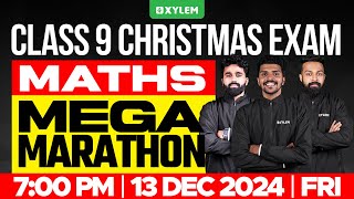 Class 9 Christmas Exam  Maths  Mega Marathon  Xylem Class 9 [upl. by Auginahs]