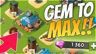 DIAMOND TO MAX Low Level Account Boom Beach Diamond Account Gameplay [upl. by Ettevroc836]