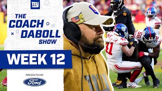 The Coach Daboll Show Previewing Week 12 vs Patriots  New York Giants [upl. by Corissa22]