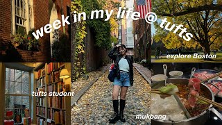 WEEK IN MY LIFE as a premed student at TUFTS  uni vlog [upl. by Orvas]