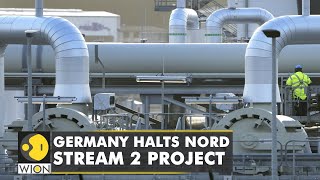 Germany halts key Nord Stream 2 project amid RussiaUkraine crisis  World English News [upl. by Dowski740]