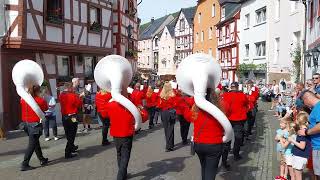 Fanfarenzug Neuhof im Umzug während dem Weinfest 2023 BernkastelKues [upl. by Setiram]