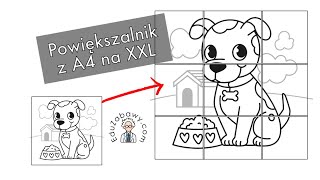 Powiększalnik z A4 na XXL  stwórz plakat XXL z dowolnej grafiki [upl. by Anissej234]