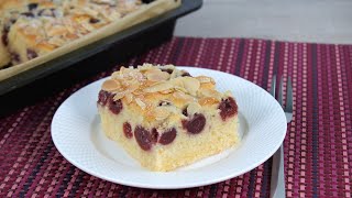 Blechkuchen mit Kirschen und Schmand 🥰 [upl. by Cornia]