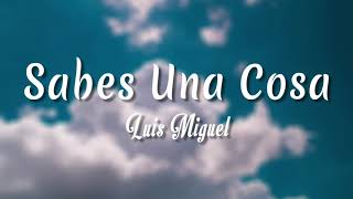 Sabes Una Cosa  Luis Miguel  Letra  vietsub [upl. by Ares]