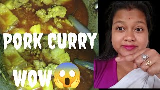 Assamese Pork Curry Recipe  Dhaba Style Pork Curry Recipe  Pork Gravy recipe [upl. by Cosma168]