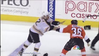 Jarome Iginla vs Zac Rinaldo Mar 30 2014 [upl. by Sioux]