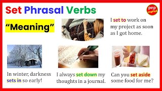 Set Phrasal verbs  Learn English Phrasal Verbs [upl. by Carolan891]