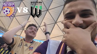 MORE STRUGGLES Perth Glory vs Western United Matchday Vlog  ALeague Unite Round Day 2  Part 2 [upl. by Ynnoj428]