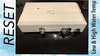 REDRING POWERSTREAM  How To Reset amp Adjust Water Temperature [upl. by Bink]