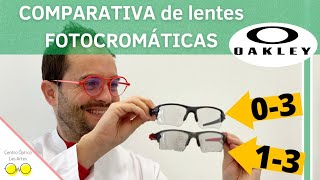 Comparativa de lentes fotocromáticas GRADUADAS de OAKLEY  centro óptico LAS ARTES [upl. by Giana89]