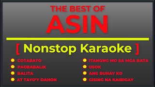 NONSTOP KARAOKE  THE BEST OF ASIN  KARAOKE VERSION  II POPCORN KARAOKE [upl. by Aynek]