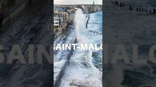 Grande Marée à SaintMalo drone tempête saintmalo [upl. by Vaish]