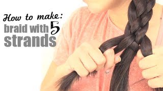 How to make a braid with 5 strands [upl. by Leirraj905]